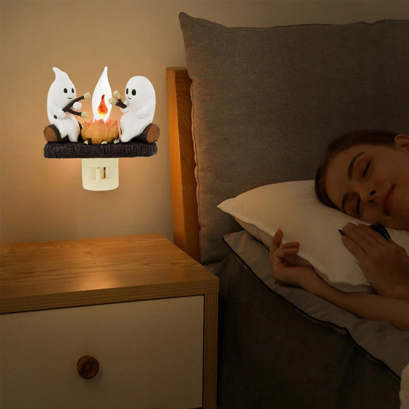 Ghostly Campfire Night Light