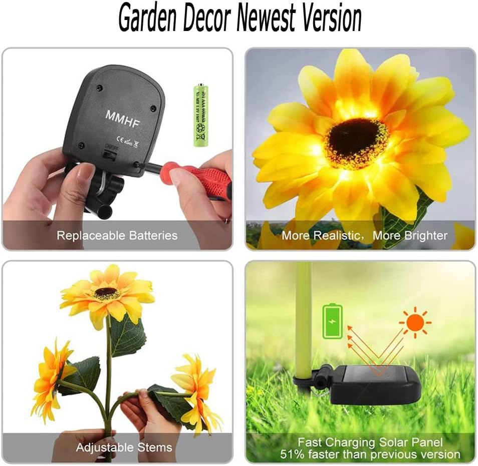 Sunflower Glow Path Lights
