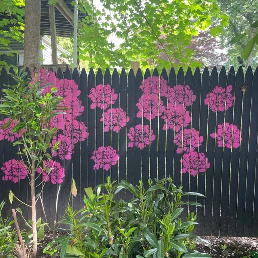 🔥 Last Day Sale Price | 6 Pcs Large 💐 Eptchn Garden Fence Large Flower Stencils🌻DIY Decoration BloomTrace