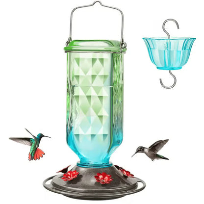 🔥One Time Offer :24oz Leak Proof Glass Hummingbird Feeder with Ant Moat