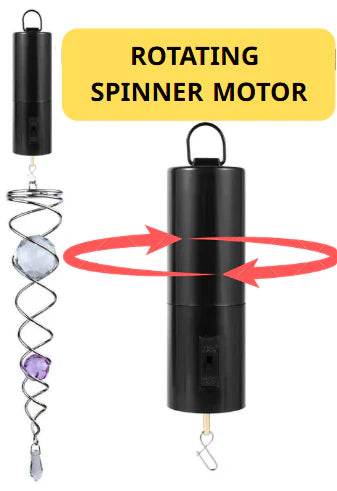 Add Rotating Motor Spinner for Spiral Crystal