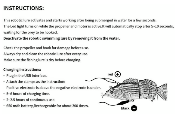 RoboSwim Electric Lure