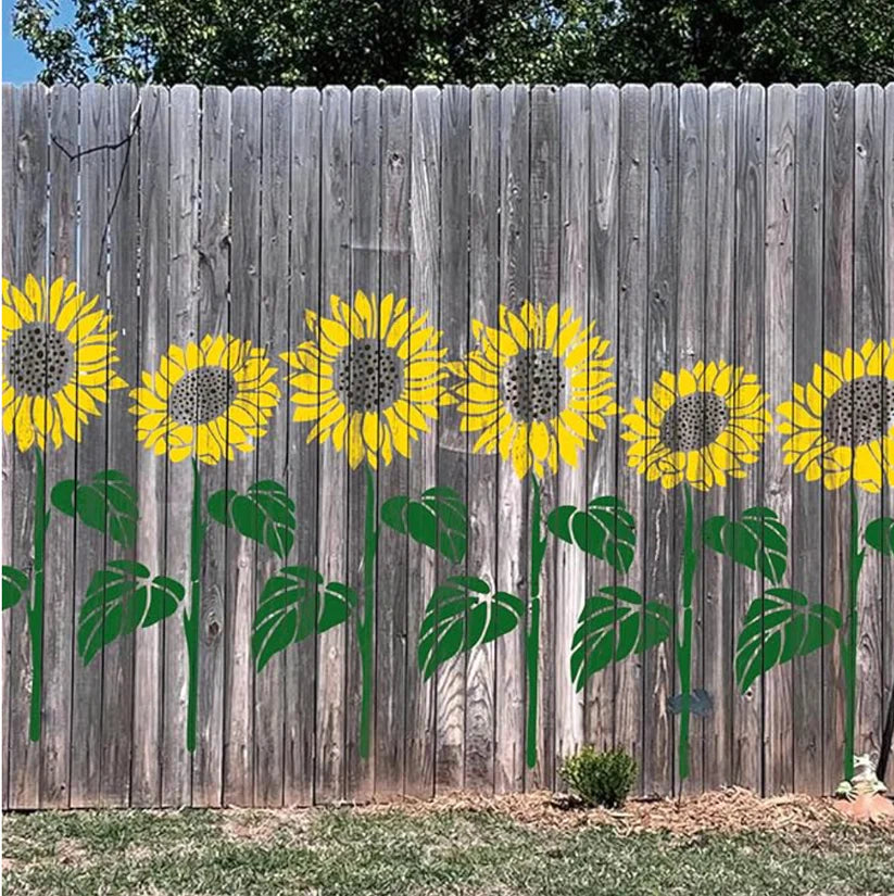 🔥 Last Day Sale Price | 6 Pcs Large 💐 Eptchn Garden Fence Large Flower Stencils🌻DIY Decoration BloomTrace