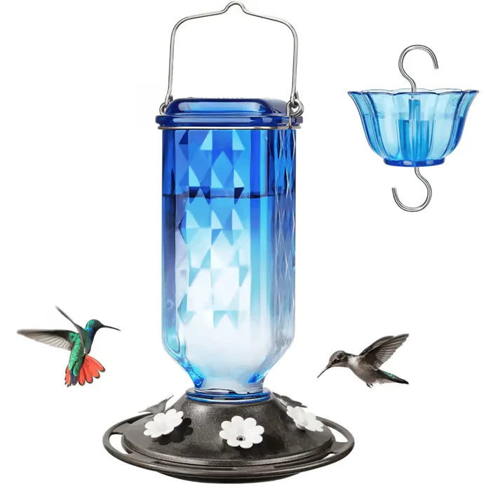 🔥One Time Offer :24oz Leak Proof Glass Hummingbird Feeder with Ant Moat