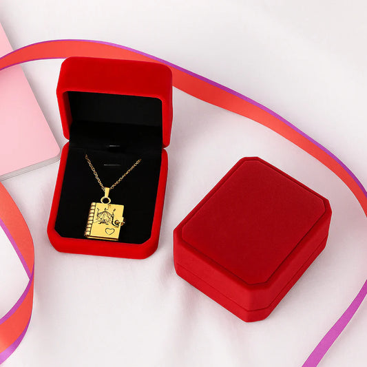 Add Gift Box For Daughter Book Necklace