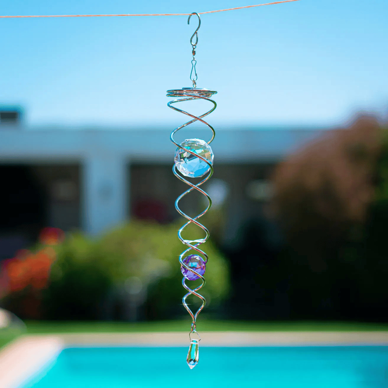 ✨16 inches Length- Handmade Spiral Crystal