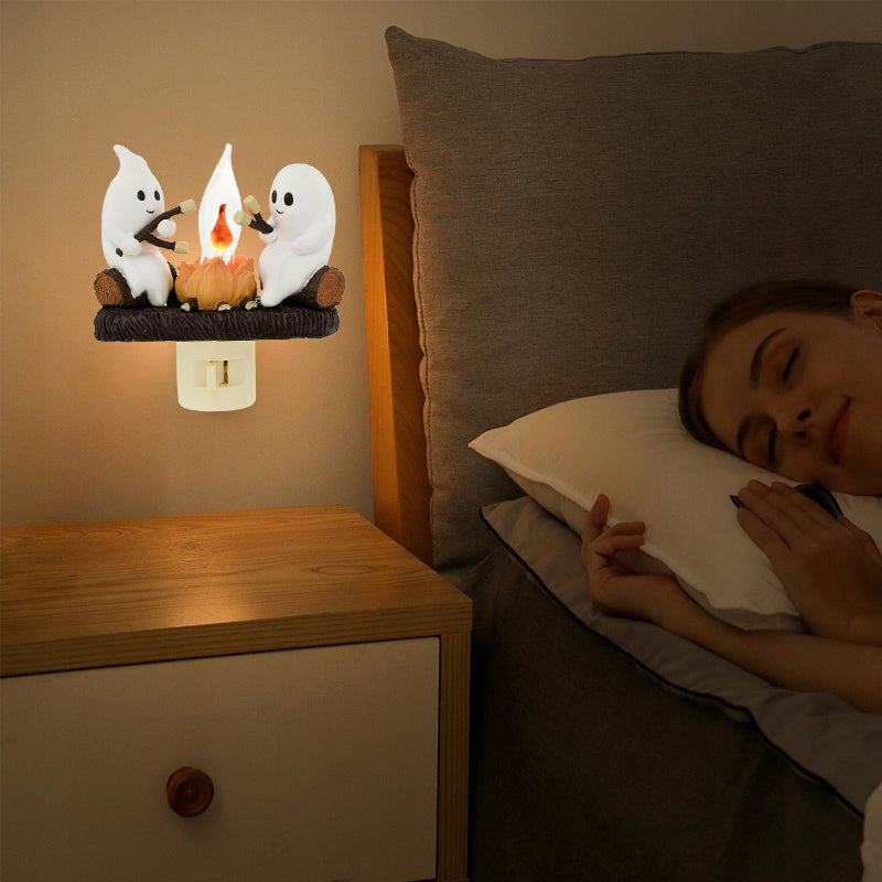 Ghostly Campfire Night Light