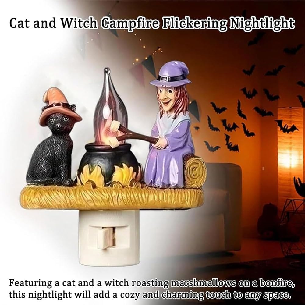 Ghostly Campfire Night Light