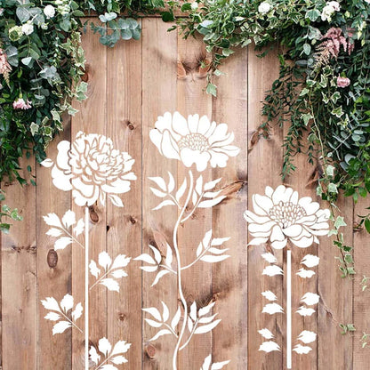 🔥 Last Day Sale Price | 6 Pcs Large 💐 Eptchn Garden Fence Large Flower Stencils🌻DIY Decoration BloomTrace