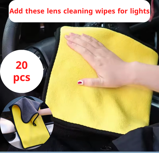 Keep your lights clear and bright — just $7.95 for a pack of lens wipes!