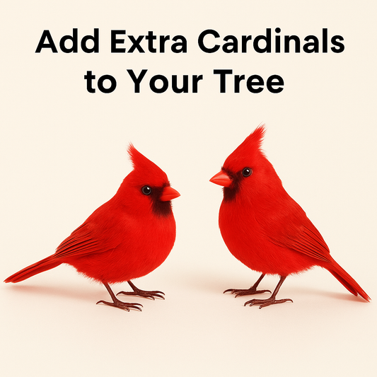 One Time Offer Add Extra Cardinals to Your Tree